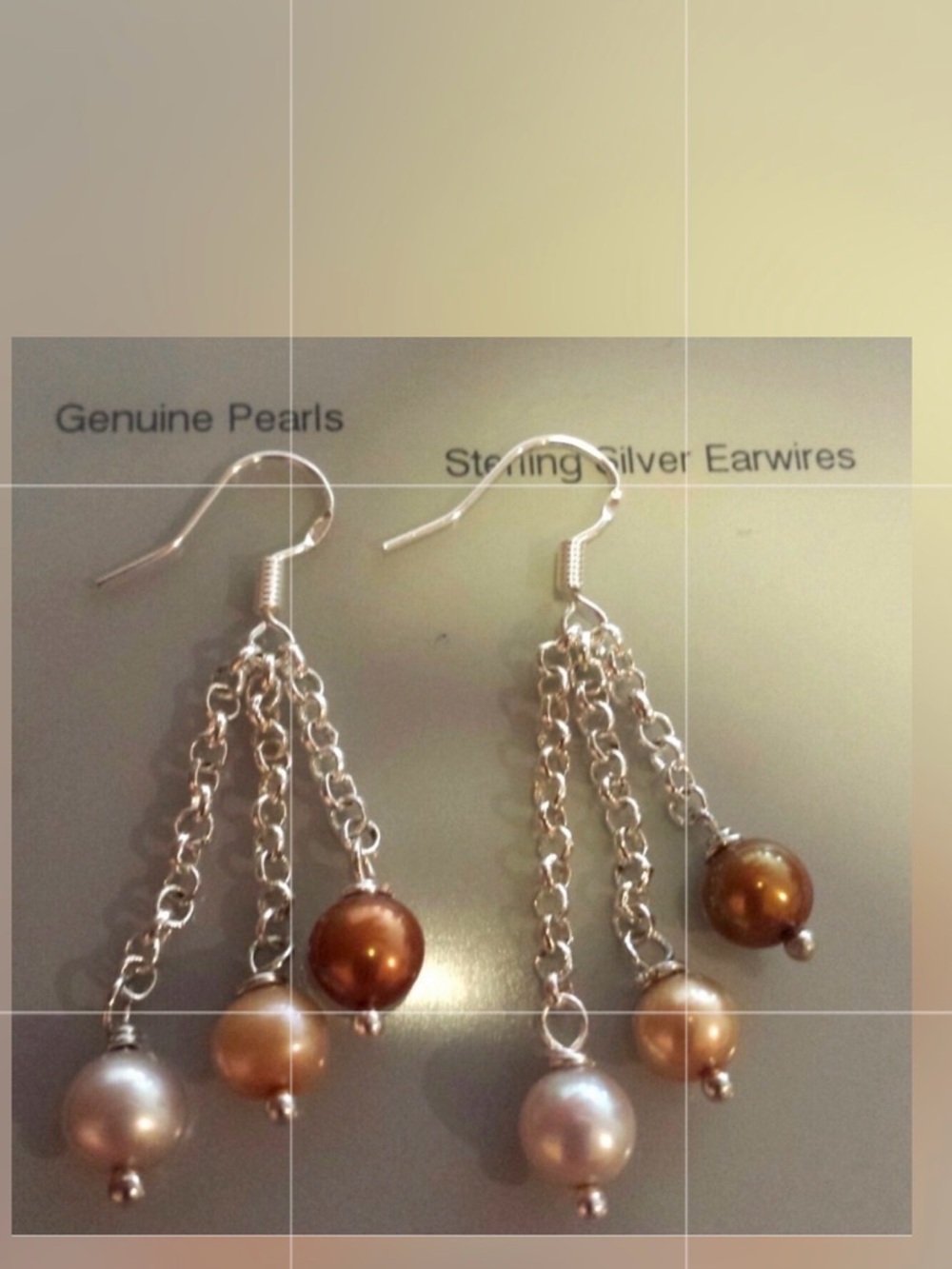Cultured Freshwater Pearl Earrings Genuine Pearls